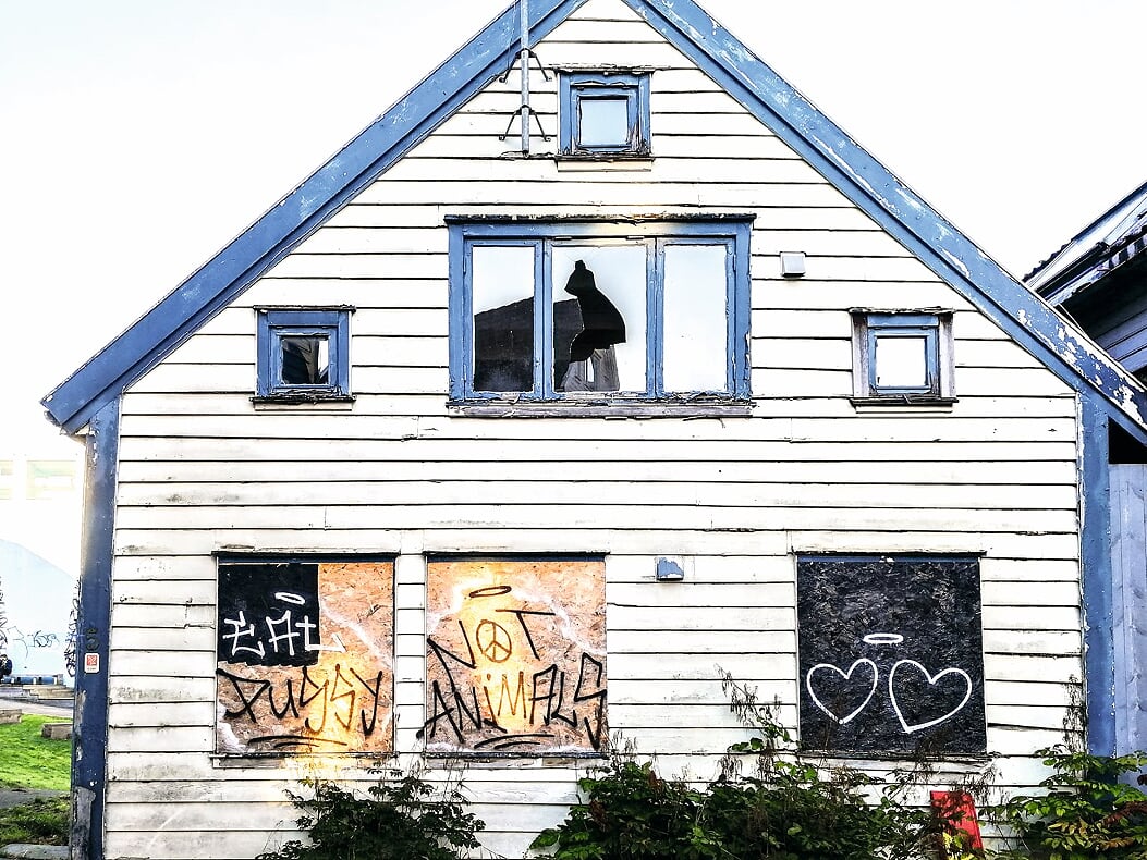 Alle vet at disse husene har stått til forfall i svært mange år. Det som er mindre kjent er hvordan dette påvirker nabolaget med kriminalitet og eiendommer som synker i verdi, sier Federico Juarez Perales.