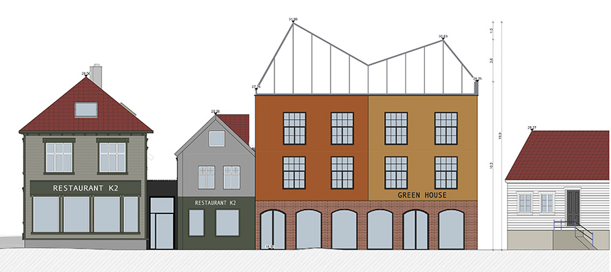 Illustrasjon av Pedersgata 67 fra Pedersgata Utvikling AS