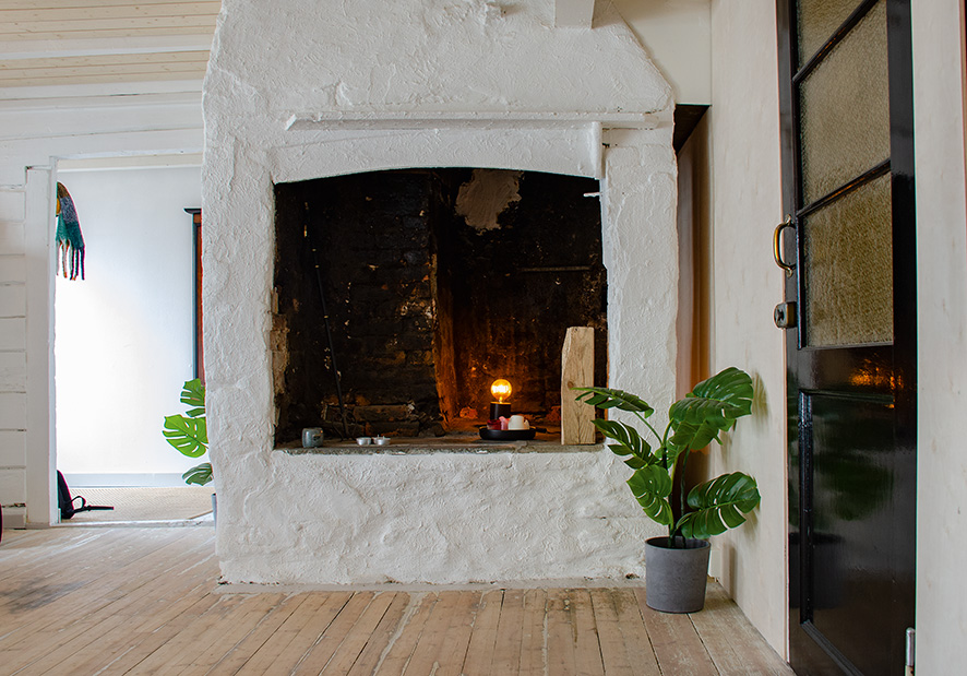 Gruen ble brukt til oppvarming, matlaging og som lyskilde. Foto: Sten Solberg