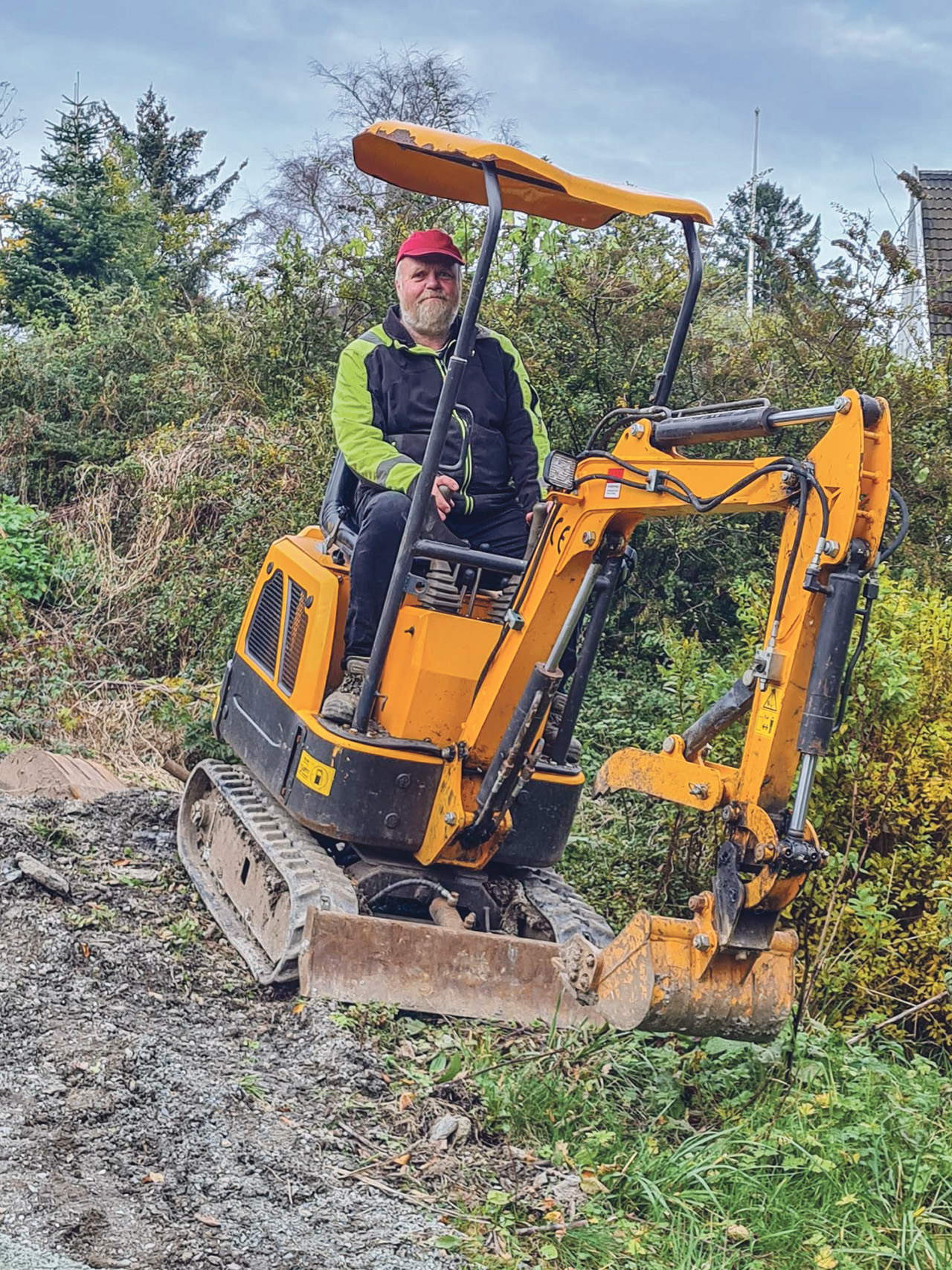 Kristian Tjomsland i arbeid.