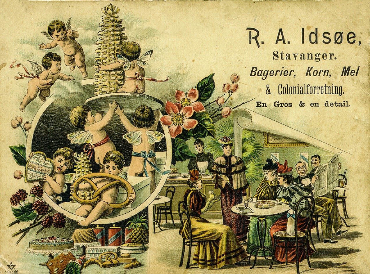 Et kort som presenterte R.A. Idsø.