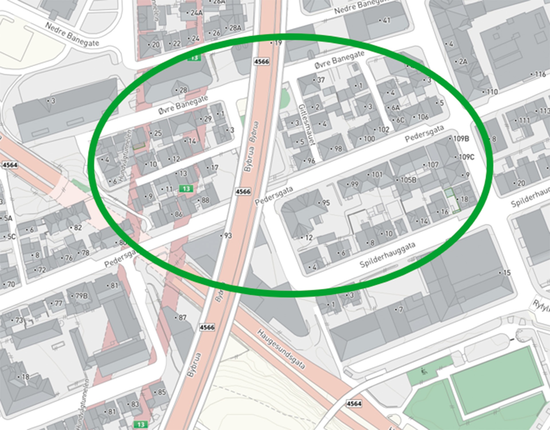 – Dersom du bor innenfor den grønne sirkelen på kartet eller i umiddelbar nærhet, så ta kontakt med meg, sier Bjarte Bøe. Enten via epost til bjarte.boe@soprasteria.com eller på telefon 975 29 765.