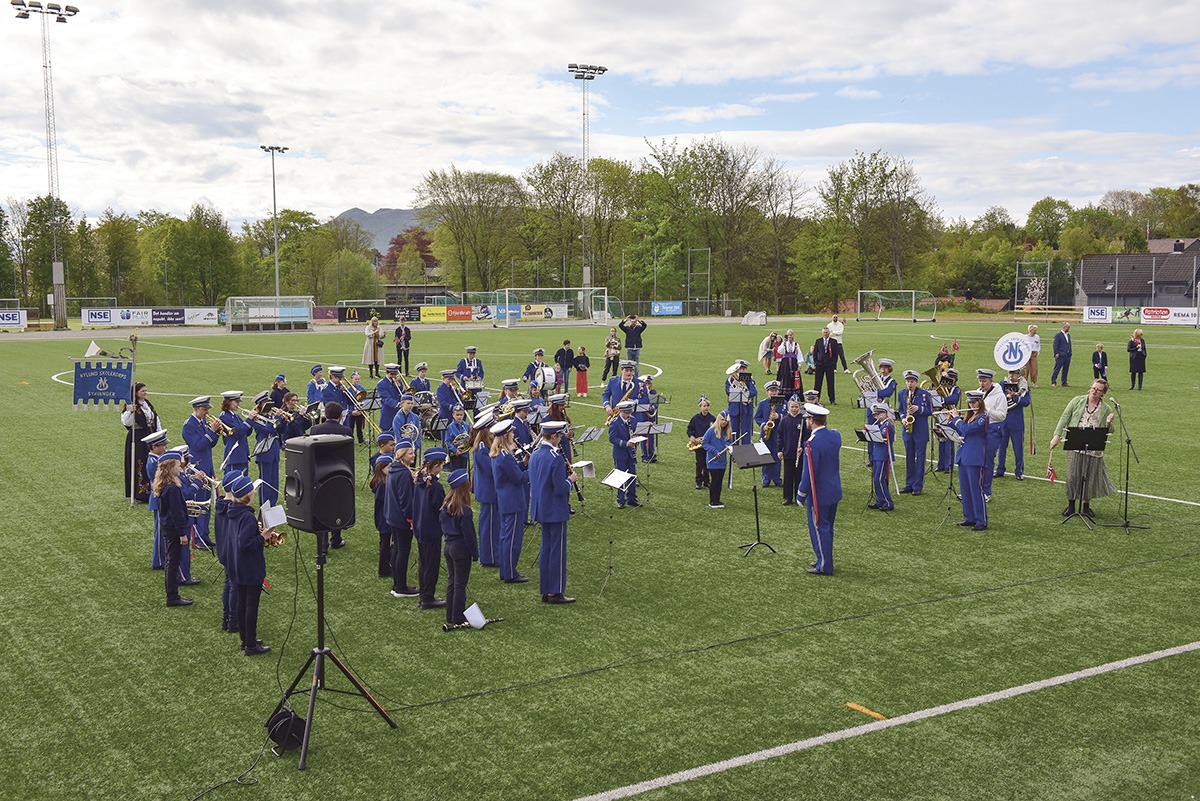 Ikke en gang pandemien stoppet korpset fra å markere nasjonaldagen!