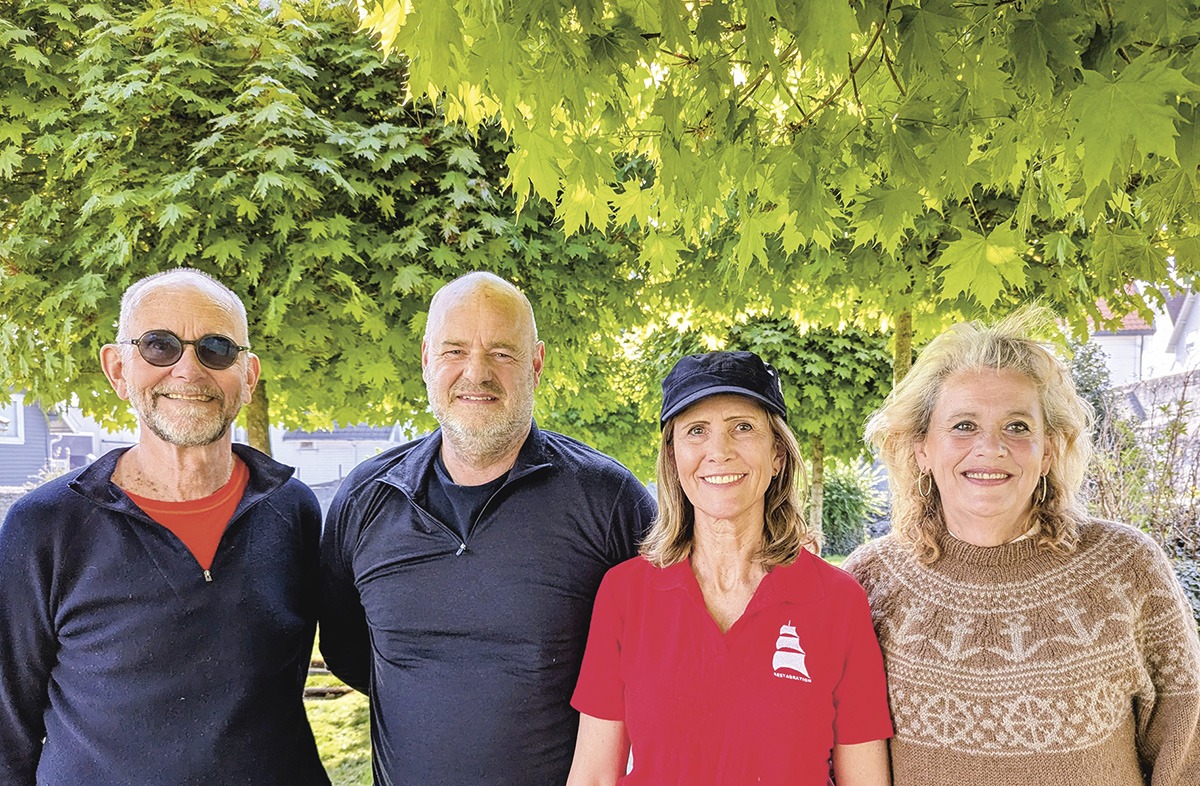 Fra venstre Reidar Østerhaug, Geir B Nesheim, Hilde Kristin Fjeldstad og Ann Irene Sem-Henriksen. Foto Sigrid Bækholt