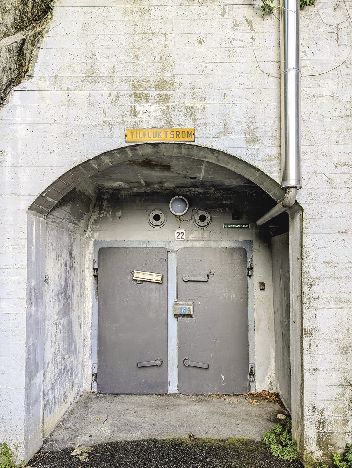 Tilfluktsrom med adresse i Paradisveien.