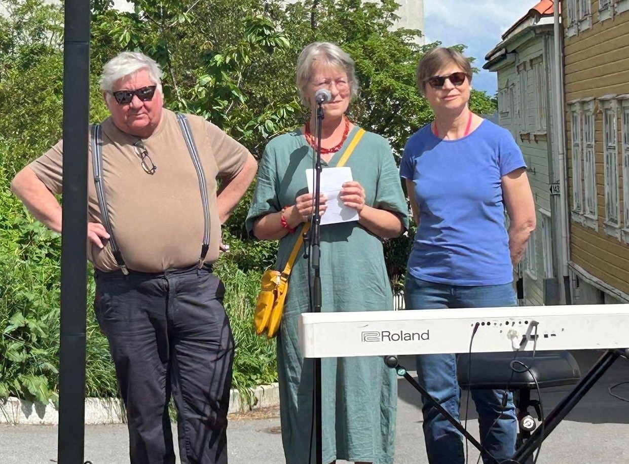 Festkomiteen er fra venstre Geir Høiland, Tone Edland og Hilde C Andersen